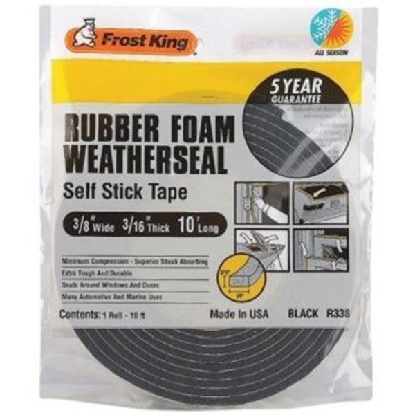 Thermwell Products 1/2X5/16 Blk Rubb Tape R512H